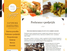 Tablet Screenshot of catering.si